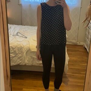 Polkadot tank with collar